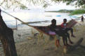 Kinder an der Playa Punta Rustia